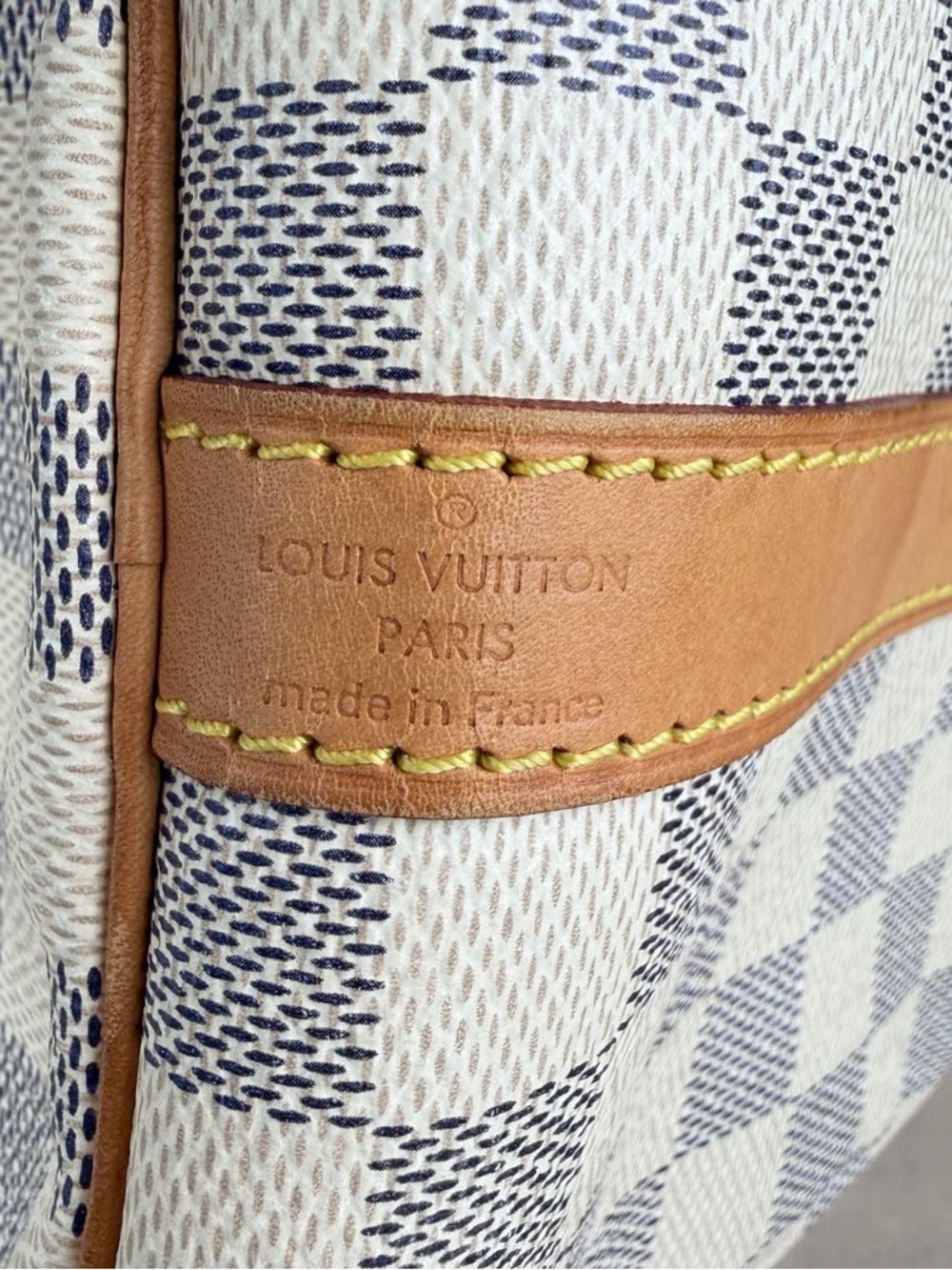 Louis Vuitton Speedy Bandoulière 30 Damier Azur Crossbody Bag w/ Strap & Lock - Picture 7 of 16